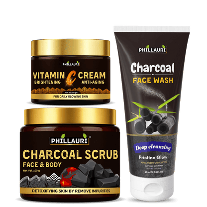 Phillauri Charcoal & Vitamin C Skin Care Kit