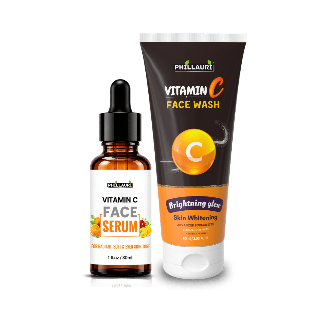 Phillauri Vitamin C Skin Care Duo – Vitamin C Face Wash + Vitamin C Face Serum